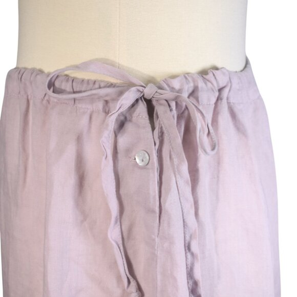 Vintage Maxi Skirt Johnny Was Dusty Lilac Drawcord S - Picture 4 of 9
